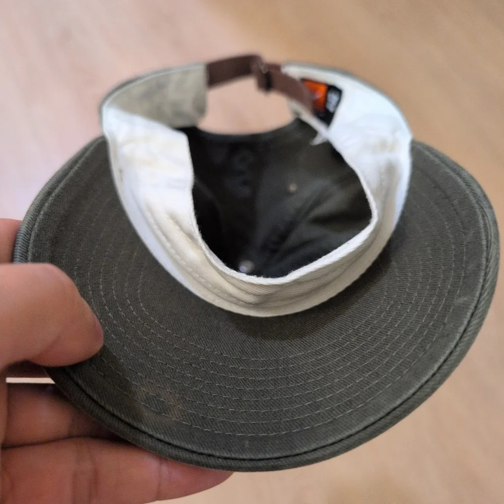 Nike Heritage86 Adjustable Hat Olive Green Baseball Cap Leather Strap Mens OSFM